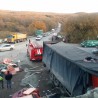 В районе Грушевки столкнулись два грузовика и микроавтобус - есть пострадавшие