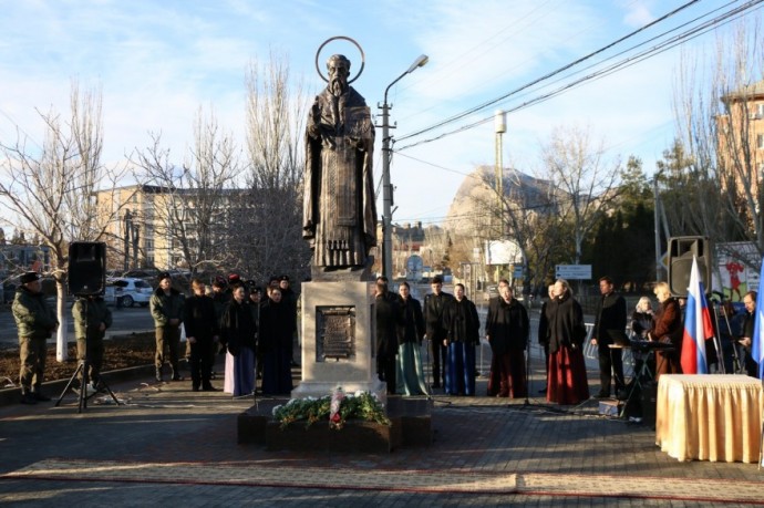 В Судаке открыли памятник покровителю города Святому Стефану Сурожскому (видео и фото)