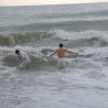 Судакчане на Крещение окунулись в море, несмотря на шторм 71