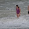 Судакчане на Крещение окунулись в море, несмотря на шторм 131