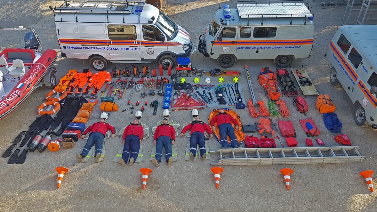 Судакские спасатели присоединились к всемирному «тетрис челленджу»