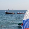 В День Российского флага над Судаком взвился 10-метровый триколор 12