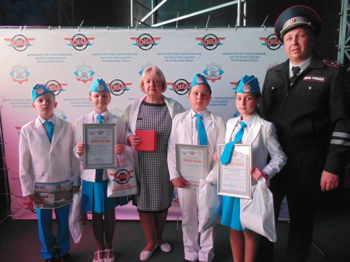 Юные инспектора движения из Судака заняли 4 место на конкурсе «Безопасное колесо-2018»