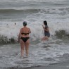 Судакчане на Крещение окунулись в море, несмотря на шторм 88
