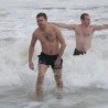 Судакчане на Крещение окунулись в море, несмотря на шторм 108