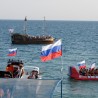 В День Российского флага над Судаком взвился 10-метровый триколор 15