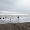 Судакчане на Крещение окунулись в море, несмотря на шторм 106