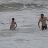 Судакчане на Крещение окунулись в море, несмотря на шторм 59